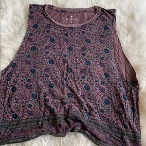 American Eagle Soft & Sexy Teeshirt Tank - Floral